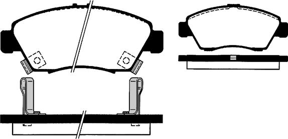 Technika 01296 - Kit de plaquettes de frein, frein à disque cwaw.fr