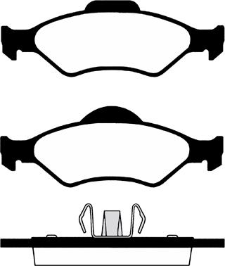 Technika 01249 - Kit de plaquettes de frein, frein à disque cwaw.fr