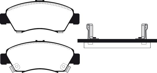 BENDIX 572324 - Kit de plaquettes de frein, frein à disque cwaw.fr