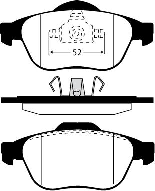 Technika 01206 - Kit de plaquettes de frein, frein à disque cwaw.fr