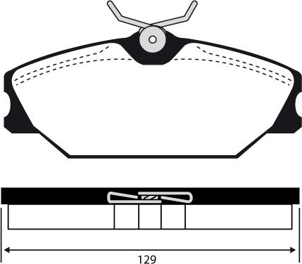 Technika 01207 - Kit de plaquettes de frein, frein à disque cwaw.fr