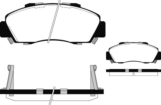 Technika 01214 - Kit de plaquettes de frein, frein à disque cwaw.fr