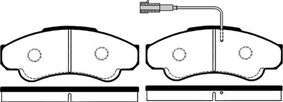 Technika 01211 - Kit de plaquettes de frein, frein à disque cwaw.fr