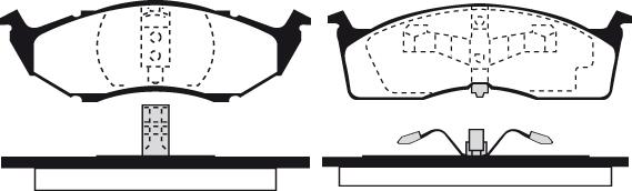 Technika 01288 - Kit de plaquettes de frein, frein à disque cwaw.fr