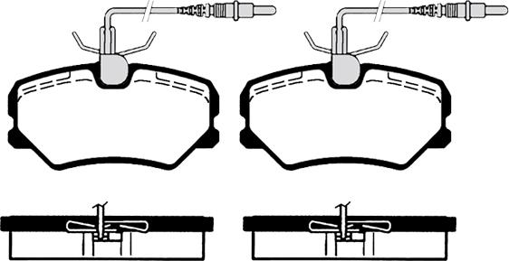 FERRON TOP04020132 - Kit de plaquettes de frein, frein à disque cwaw.fr