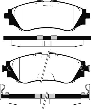 Technika 01719A - Kit de plaquettes de frein, frein à disque cwaw.fr