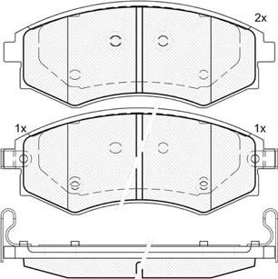 Technika 01734A - Kit de plaquettes de frein, frein à disque cwaw.fr