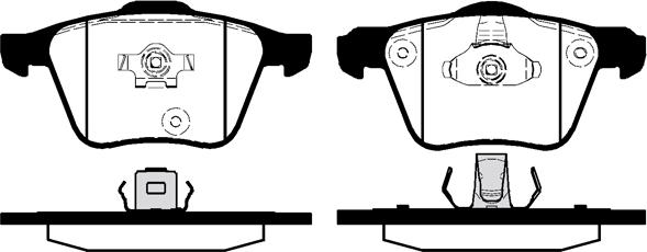 Technika 01721B - Kit de plaquettes de frein, frein à disque cwaw.fr