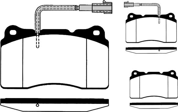 Technika 01776 - Kit de plaquettes de frein, frein à disque cwaw.fr