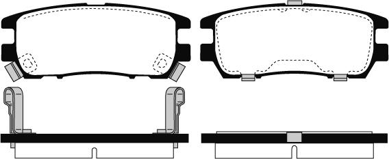 Technika 02049 - Kit de plaquettes de frein, frein à disque cwaw.fr