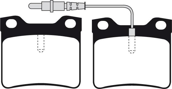 BENDIX 571398 - Kit de plaquettes de frein, frein à disque cwaw.fr