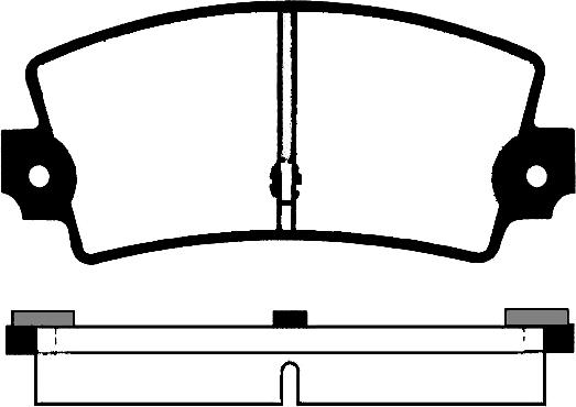 BENDIX 571243 - Kit de plaquettes de frein, frein à disque cwaw.fr