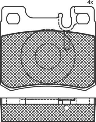 Technika 02023 - Kit de plaquettes de frein, frein à disque cwaw.fr