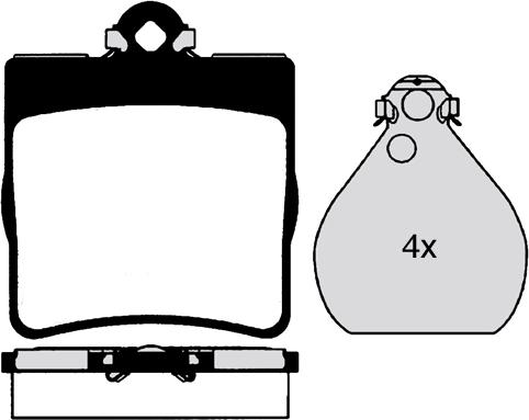 Technika 02072 - Kit de plaquettes de frein, frein à disque cwaw.fr