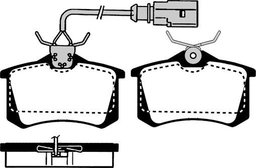 Textar 20961 172  1 5 T456 - Kit de plaquettes de frein, frein à disque cwaw.fr