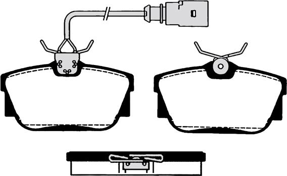 Technika 02137 - Kit de plaquettes de frein, frein à disque cwaw.fr