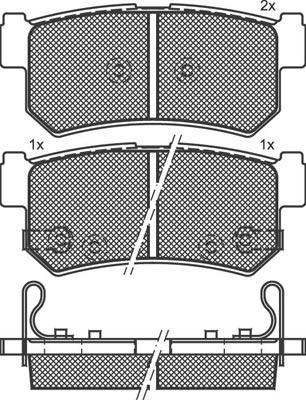 Technika 02171 - Kit de plaquettes de frein, frein à disque cwaw.fr