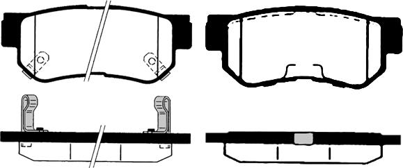 Technika 02172 - Kit de plaquettes de frein, frein à disque cwaw.fr