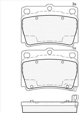 Technika 02241A - Kit de plaquettes de frein, frein à disque cwaw.fr