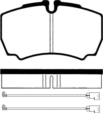 Truckfrenos TFEKBP.232 - Kit de plaquettes de frein, frein à disque cwaw.fr