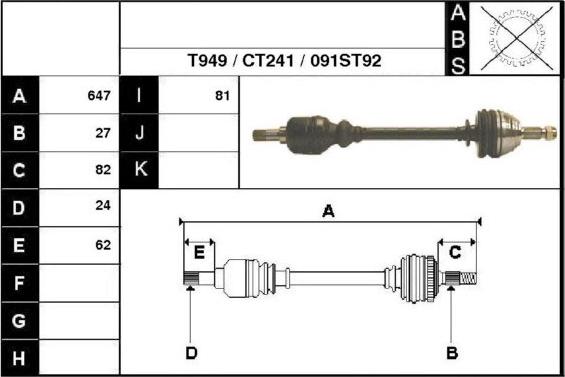 Technika 18091 - Arbre de transmission cwaw.fr