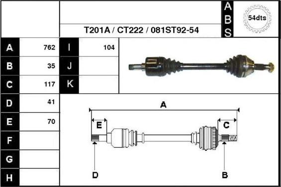 Technika 18081A - Arbre de transmission cwaw.fr