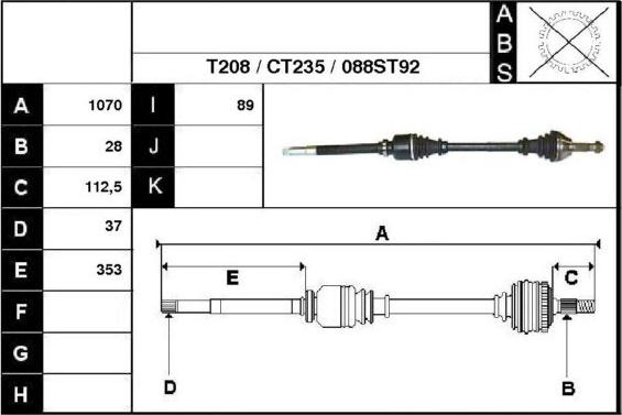 Technika 18088 - Arbre de transmission cwaw.fr