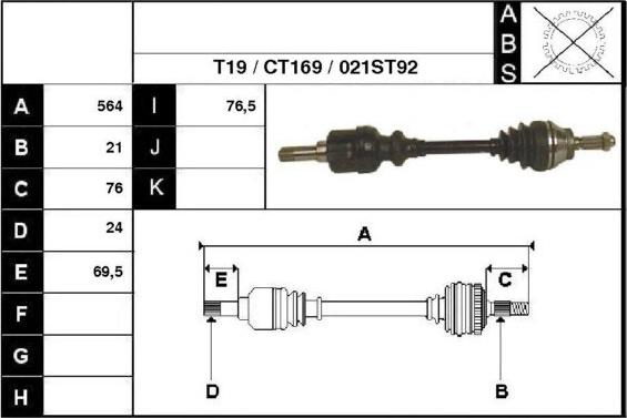 Technika 18021 - Arbre de transmission cwaw.fr