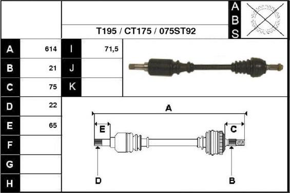 Technika 18075 - Arbre de transmission cwaw.fr