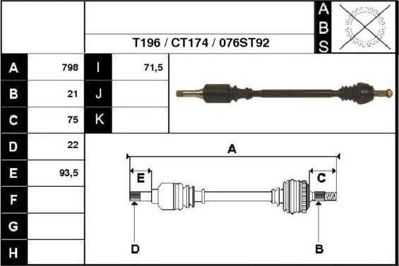 Technika 18076 - Arbre de transmission cwaw.fr