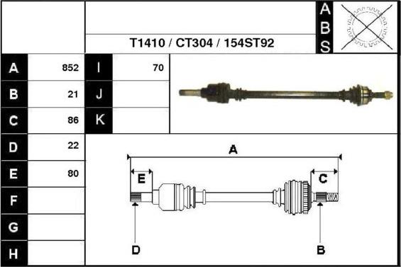 Technika 18154 - Arbre de transmission cwaw.fr