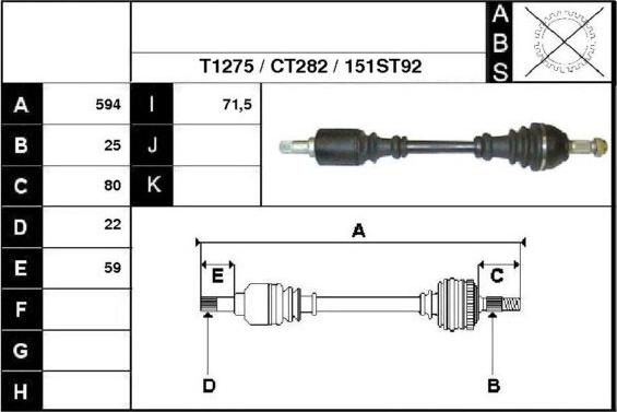 Technika 18151 - Arbre de transmission cwaw.fr