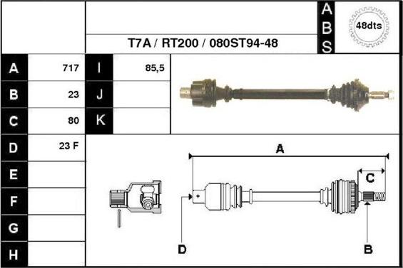 Technika 38080A - Arbre de transmission cwaw.fr