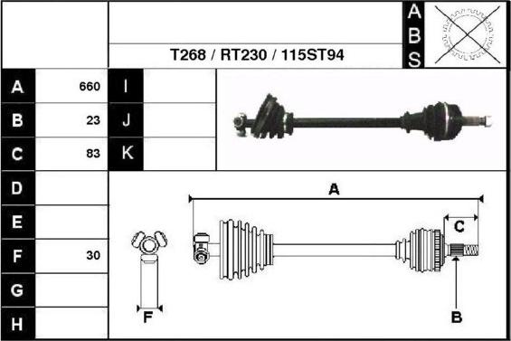 Technika 38115 - Arbre de transmission cwaw.fr