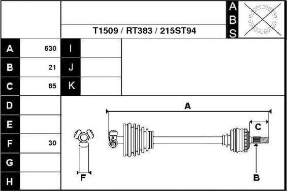 Technika 38215 - Arbre de transmission cwaw.fr