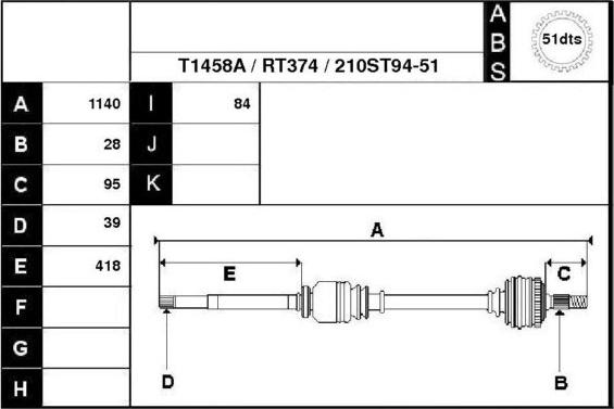 Technika 38210A - Arbre de transmission cwaw.fr