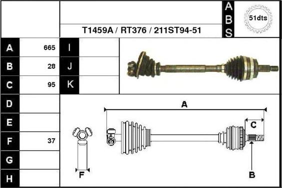 Technika 38211A - Arbre de transmission cwaw.fr