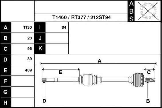 Technika 38212 - Arbre de transmission cwaw.fr