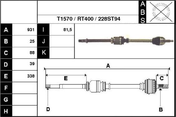 Technika 38228 - Arbre de transmission cwaw.fr