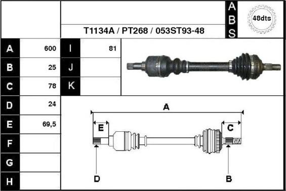 Technika 28053A - Arbre de transmission cwaw.fr