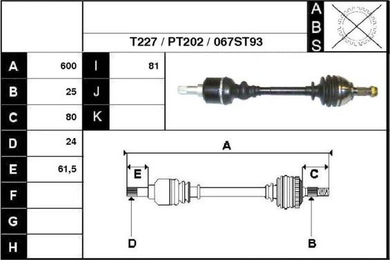 Technika 28067 - Arbre de transmission cwaw.fr