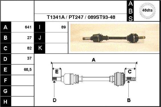 Technika 28089A - Arbre de transmission cwaw.fr