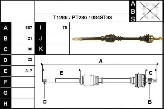 Technika 28084 - Arbre de transmission cwaw.fr