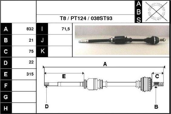 Technika 28038 - Arbre de transmission cwaw.fr