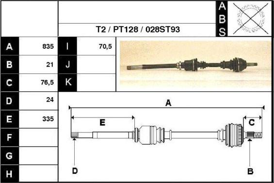 Technika 28028 - Arbre de transmission cwaw.fr