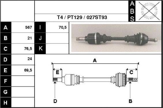 Technika 28027 - Arbre de transmission cwaw.fr