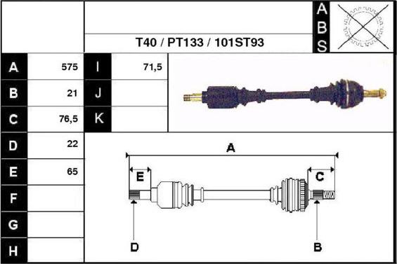 Technika 28101 - Arbre de transmission cwaw.fr