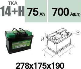 Technika TKA14+H - Batterie de démarrage cwaw.fr