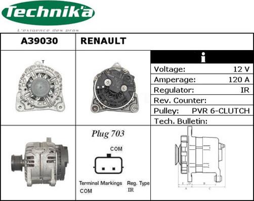 Technika A39030 - Alternateur cwaw.fr