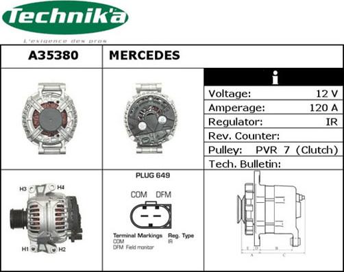 Technika A35380 - Alternateur cwaw.fr